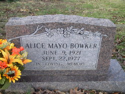 Alice J <I>Binkley</I> Bowker 