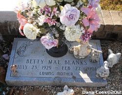 Betty Mae <I>Brown</I> Blanks 