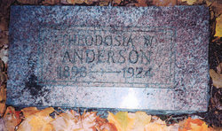 Theodosia Winifred <I>Davis</I> Anderson 