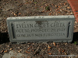 Evelyn <I>Croft</I> Cheek 