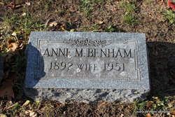 Anne M. <I>Evert</I> Benham 