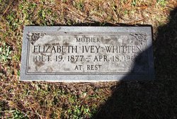 Elizabeth Matilda <I>Ivey</I> Whitten 