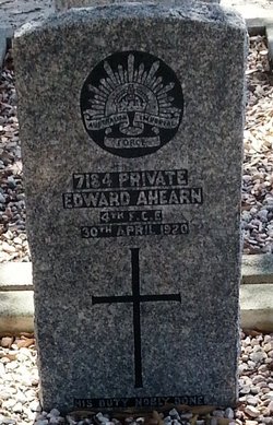Private Edward Ahearn 
