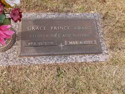 Grace Louise <I>Prince</I> Adams 