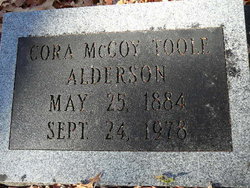 Cora McCoy <I>Toole</I> Alderson 