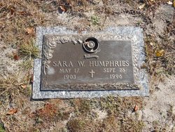 Sara Jane <I>Wright</I> Humphries 
