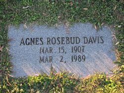 Agnes Rosebud <I>Monroe</I> Davis 