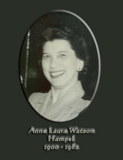 Anne Laura “Annie” <I>Watson</I> Hampel 