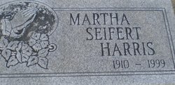 Martha <I>Seifert</I> Harris 