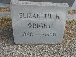 Elizabeth E. “Lizzie” <I>Higgins</I> Wright 
