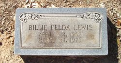 Billie Felda “Bill” <I>Carpenter</I> Lewis 