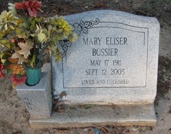 Mary <I>Eliser</I> Bossier 