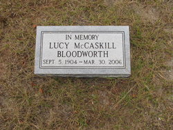 Lucy <I>McCaskill</I> Bloodworth 
