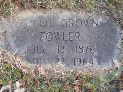Allie Katherine <I>Brown</I> Fowler 