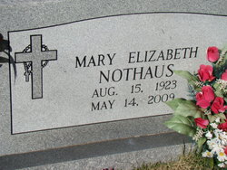 Mary Elizabeth <I>Adamick</I> Nothaus 