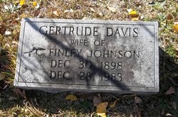 Gertrude <I>Davis</I> Johnson 