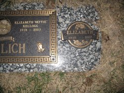 Mary Elizabeth “Bettie” <I>Kellogg</I> Ehrlich 