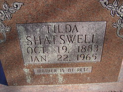 Matilda Delilah Jane “Tilda” <I>Gladden</I> Shatswell 