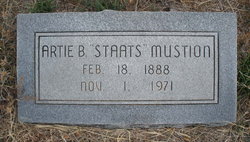 Artie Bee “Staats” <I>Smith</I> Mustion 