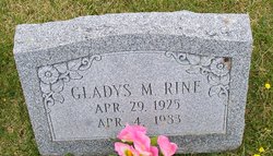 Gladys M <I>Anspach</I> Rine 
