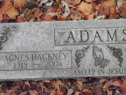 Agnes <I>Hackney</I> Adams 