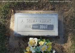 Anna Selma <I>Larsen</I> Adams 
