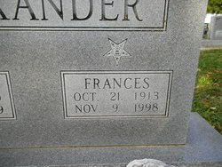Frances <I>Garnett</I> Alexander 