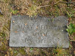 Sister Mary Deotila Adam 