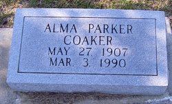 Alma Lee  Parker <I>Hall</I> Coaker 
