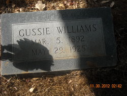 Cora Augusta “Gussie” <I>Williams</I> Williams 