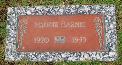 Haddie <I>Bromley</I> Barnes 