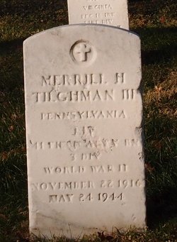 1LT Merrill H Tilghman III