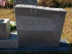 Mrs Estelle Elizabeth <I>McGee</I> Carroll 