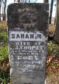 Sarah M <I>West</I> Cooper 