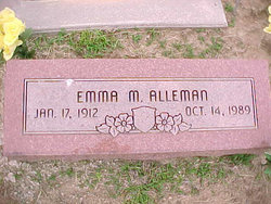 Emma M <I>Andreson</I> Alleman 