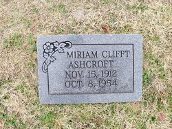 Miriam <I>Clifft</I> Ashcroft 