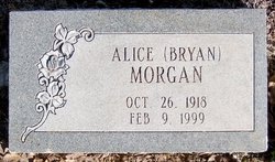 Alice <I>Bryan</I> Morgan 