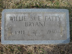 Willie Sue <I>Patty</I> Bryant 