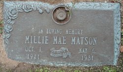 Millie Mae Matson 