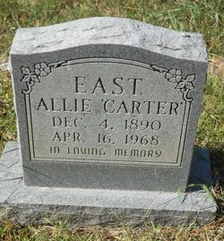 Allie <I>Morgan</I> Carter, East 