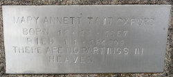 Mary Annett <I>Tait</I> Oxford 