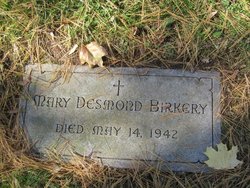 Mary E <I>Desmond</I> Birkery 