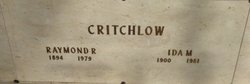 Raymond R Critchlow 