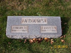 Annie L. <I>Hazlett</I> Adams 