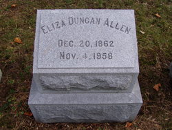Eliza <I>Duncan</I> Allen 