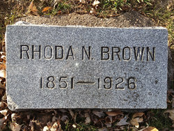Rhoda Nancy <I>Williams</I> Brown 