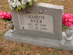 Jeanette Marlena <I>Hedgecoth</I> Byer 