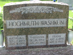 Mathilda E <I>Washkun</I> Hochmuth 
