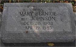 Mary Bernice <I>Johnson</I> Edwards 