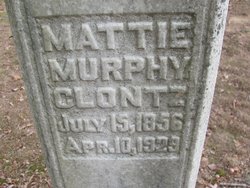 Mattie <I>Murphy</I> Clontz 